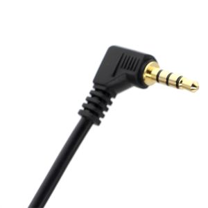 Custom 3 Pole Right Angle 2.5mm TRS to 3.5mm Mono TRRS Aux Stereo Audio Jack