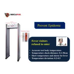 18 Zone Archway Metal Detector , Walk Through Scanner Temperature Testing 50