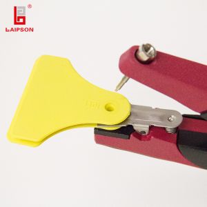 Stainless Aluminium Alloy Ear Tag Applicator Comfortable Handle For Sheep Cattle