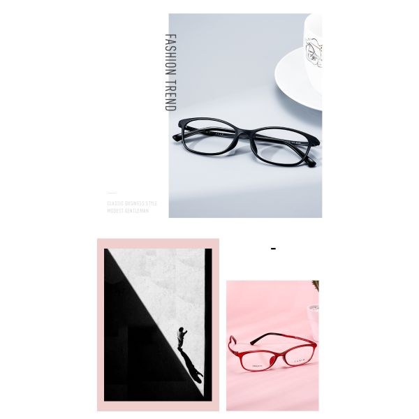 Men Women Wrap Optical Glasses Frames Unisex Lightweight Myopia Eyeglasses