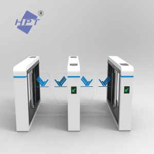 High End Pedestrian Turnstile Gate With Card Reader 1400*180*1000mm
