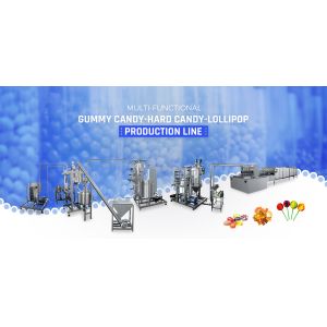 SS304 300KG/H 150KG/H Soft Candy Gummy Bear Production Line Machine Gummy Jelly