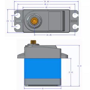 TIANKONGRC TD-8315MG 15KG 4.8-7.4V Metal Gear Digital Servo Motor for RC Robot