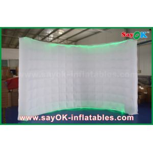 Small Photo Booth 210D Oxford Lighting Inflatable Wall Photo Booth Wedding With