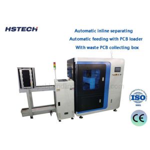 Automatic Feeding Inline Vcut PCB Depaneling Equipment with Linear and Circular