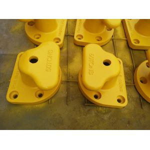 Yellow Mooring Components Marine Single Tee Head Dock Bollard