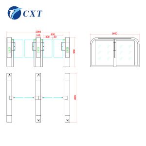 Airport Customs Speed Gate Turnstile ISO9001 With Real Time Data 115