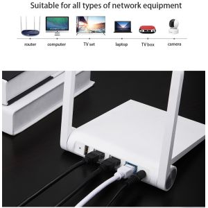 100 Ft Molded Cat5e Ethernet Lan Cable RJ45 Connectors