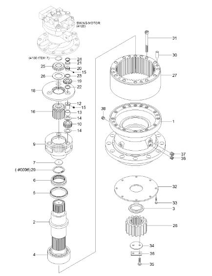 Excavator R210LC-9 Swing Reduction Gear Ring XKAQ-00529 XKAQ00529