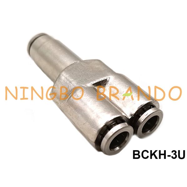 Quality Y Union Brass Push To Quick Connect Tube Pneumatic Hose Fitting 1/8'' 1/4'' 3/8'' 1/2'' wholesale