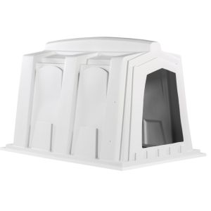 Polyethylene White Calf Hutches Side Panel Rectangle Shape Weather Resistant