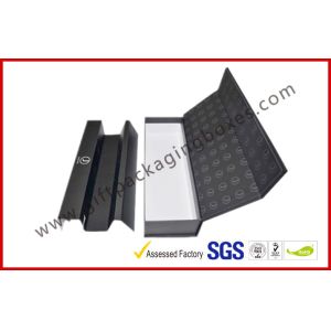 Black Curlers Electronics Packaging Boxes , Coated Paper Packaging Box With