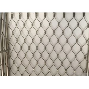 Animals Enclosure Ferruled SS Fence Mesh Wire Rope Net