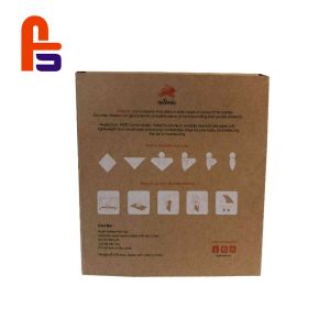 Custom Design Embossed UV Surface Treatment Kraft Paper Packaging Box
