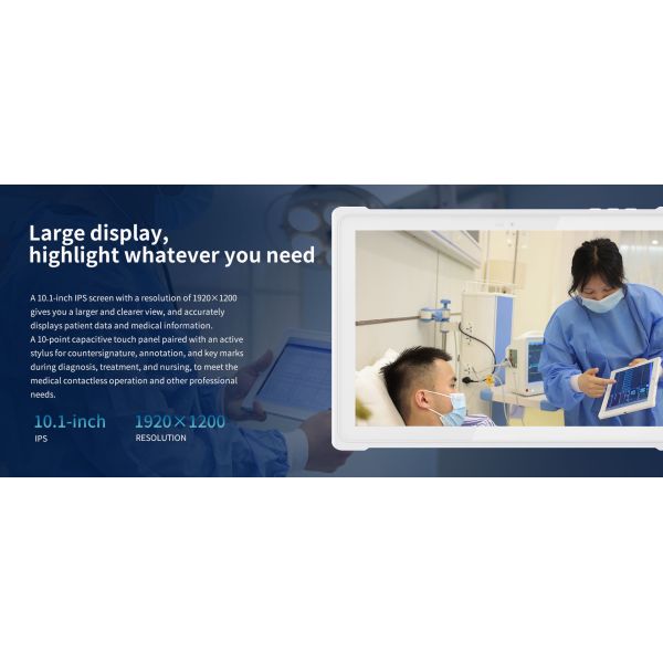 10 inch ODM/OEM Medical Rugged Tablet PC with 5G Capacitive Touch Screen Stylus and NFC