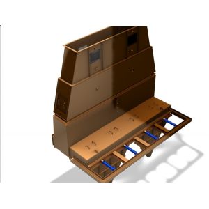 4MW Leaning Cooler Grate Plates Water Cooled Grate Simple Structure For MDF