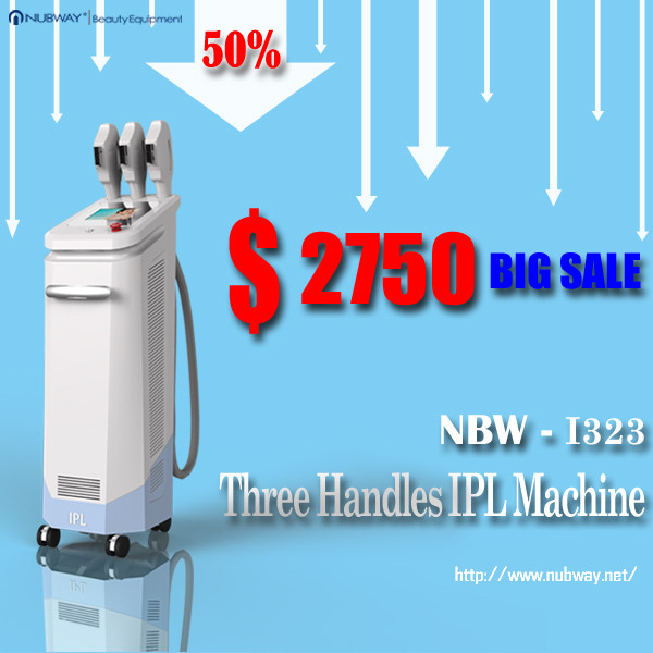 Hottest! 50% discounts off! newest 3 handles multifunctional IPL skin rejuvenati