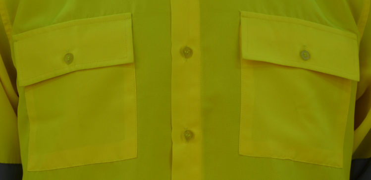100% Polyester Custom Work Shirts Reflective Safety Wear Multi Pockets