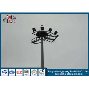 China Conical High Mast Light Pole Q345 ISO9001 Hot Dip Galvanised Light Pole on sale