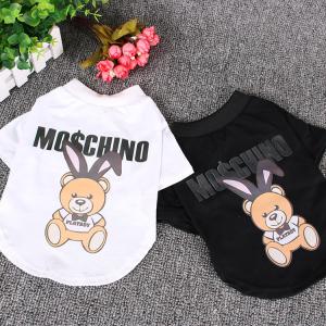 Breathable Cotton Dog Wearing Clothes Black White S M L XL XXL