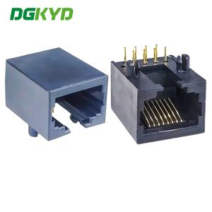 DGKYD56221118IWA1DY4 Single Cell RJ45 10P8C Light Free All Plastic Mesh Socket