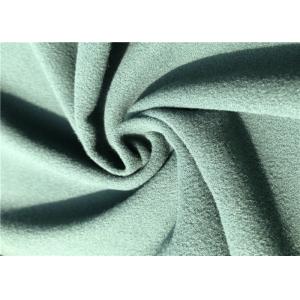 200GSM Warp Knitted Brushed Poly Tricot Fabric Blue Colour For Garment