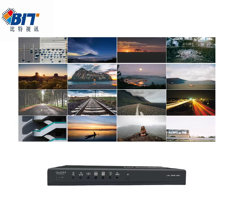4K60 Output Supported Video Wall Controller with 16 Inputs 1 Output and 16 in 1 Out Multi-viewer