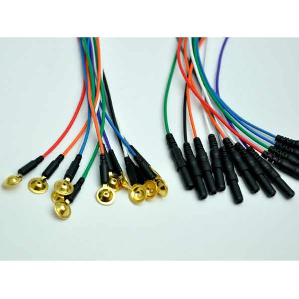 Replaceable Digital EEG Ag/Agcl Gold And Sintered Cup EEG Electrodes And EEG