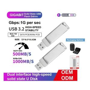 Safe Durable Usb Type C Flash Drive 1tb 1000 Gb Flash Drive Massive Data