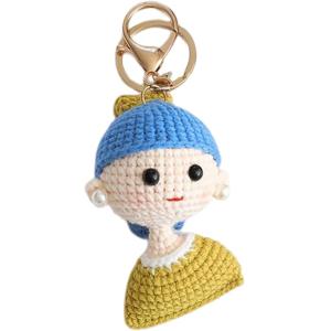 Crochet Plush Keychain - Keychain Accessory Handmade Bag Charm Key Chain Car