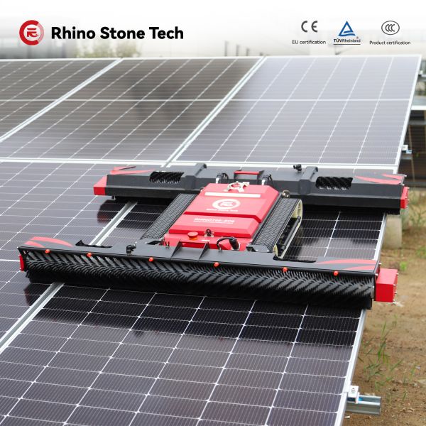 Smart Solar Cleaner Automated Solar Cleaning Robot with Automatic Water Spray