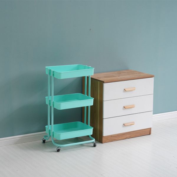 ISO Rolling Organizer Cart 3 Tier Storage Trolley On Wheels