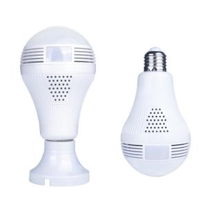 China 360 Degree Angle Wifi Light Bulb Security Camera With Fisheye Lens Panoramic View on sale