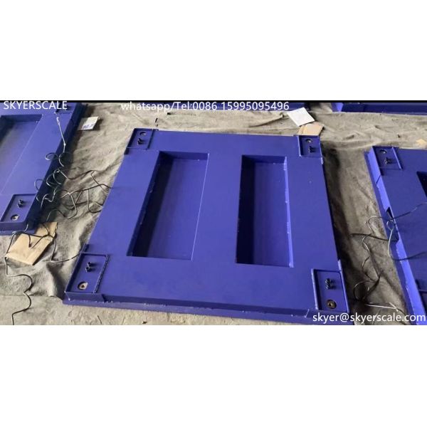 Quality Zemic H8C Load Cell 1x1m 5Ton Heavy Duty Industrial Floor Scale With Carbon Steel Platform wholesale