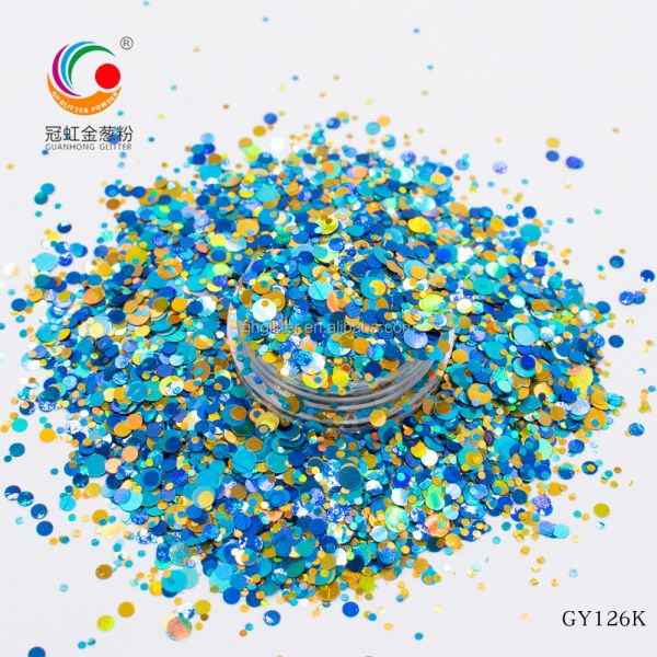 Loose Chunky Polyester Nail Art Glitter Mix Sparkle Bulk