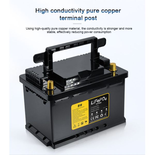 CLF LiFepo4 Starting Battery Lithium Iron Phosphate Battery Packs 12v 100ah with Bms For RV Electric Car Motorcycle Boat