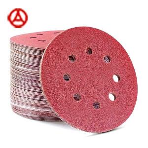 125mm Hook And Loop Sanding Disc Sandpaper Orbital Sander 8 Holes
