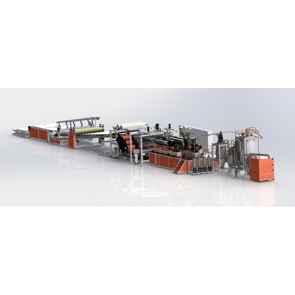 Single Screw Extrusoin PC Endurance Plate PMMA Sheet Extrusion Line Transparent