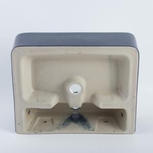 Easy Maintain Rectangular Vessel Sink With Overflow Ceramic Basin Price For