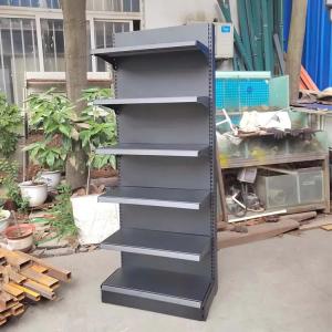 Factory Custom Size Color Mental Supermarket Display Rack Gondola Shelves