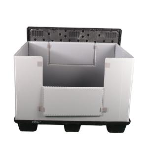 800 X 600mm Plastic Pallet Box Foldable Sleeve Plastic Pallet Container Plastic