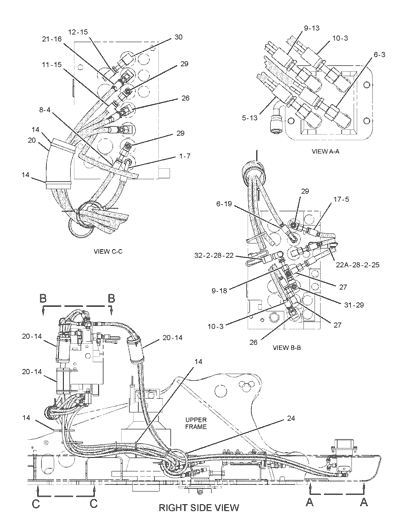 3095768 309-5768 Pressure Switch Excavator Electric Parts Fitting For 311C 311D LRR 312D