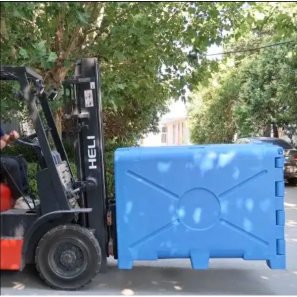 700L Multi-Functional Cooler Box Green Grey Color New Automatic Cooling with