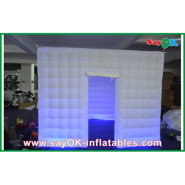 Inflatable Party Tent 210D Oxford Cloth Inflatable Photo Booth Square With Led Lighting