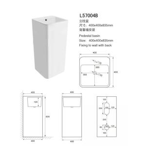 Rectangular Freestanding Bathroom Sink Strong Intensity Outstanding Durability