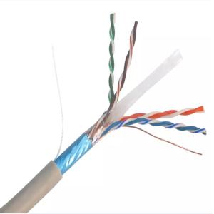 Indoor PVC 4 Pairs CCA Cat 6 FTP Cable 305m Network Cable Fluke Test