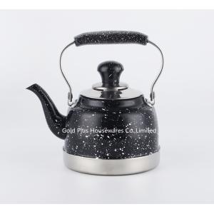 China 1L/1.5L/2L Home appliances safe and controllable stainless steel electric kettles with handle black color coffee pot on sale