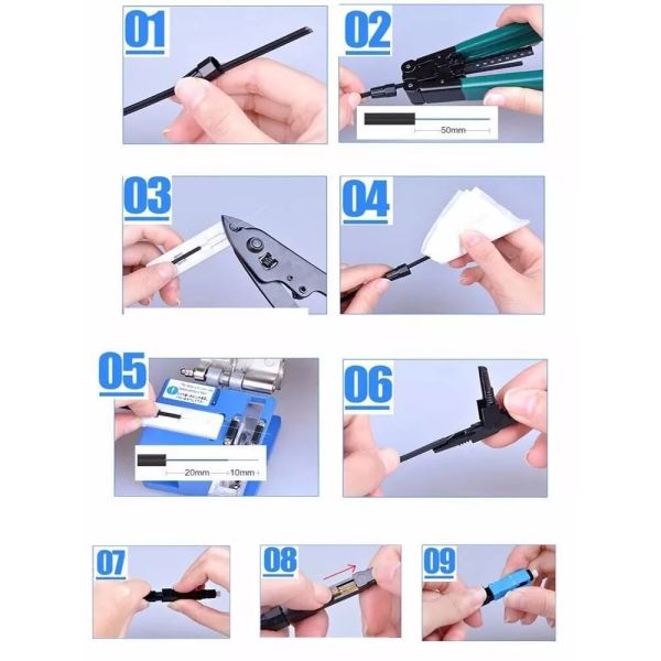 LC Upc SM Fiber Optic Fast Connectors