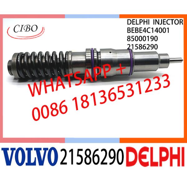 21586290 BEBE4C14001 85000190 Common Rail Fuel Diesel Injector BEBE4C14001 85000190 21586290 E1 for VOL 9.0 LITRE TRUC