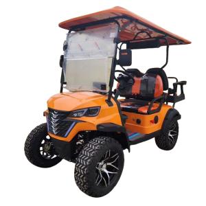 China Luxury Four Seater Golf Cart Equipped With Powerful Motor All Terrain Tires Enjoying A Prestigious Ride With Comfortable Seating on sale